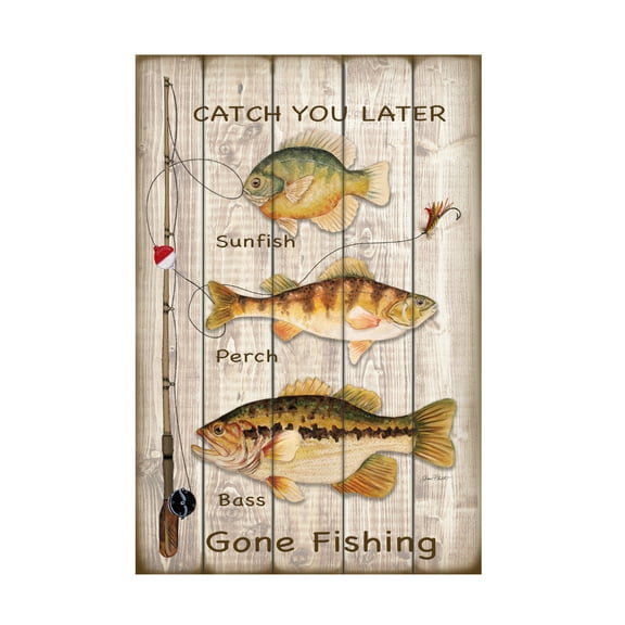 Canvas Wall Art - Jean Plout 'Catch You Later' Wall Art for Living Room, Bedroom, or Office Décor by Trademark Fine Art - 12 x 19 Inches