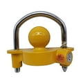 thumbnail image 1 of 1 Set Universal Coupler Lock Trailer Locks Ball Hitch Trailer Hitch Lock Adjustable Security Heavy-Duty Steel Fits Lightweight ,Weatherproof Double Locking Hitch Pin, 1 of 5