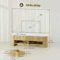 thumbnail image 3 of HOMCOM TV Stand with Storage, TV Table for 32-65 Inch Television, Natural, 3 of 10