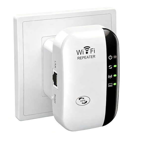 GJX Wifi Extender, Wifi Signal Booster Up to 5000Sq.Ft and 51 Devices, Wifi Range Extender, Wireless Internet Repeater, Long Range Amplifier with Ethernet Port,1-Key Setup, Access Point
