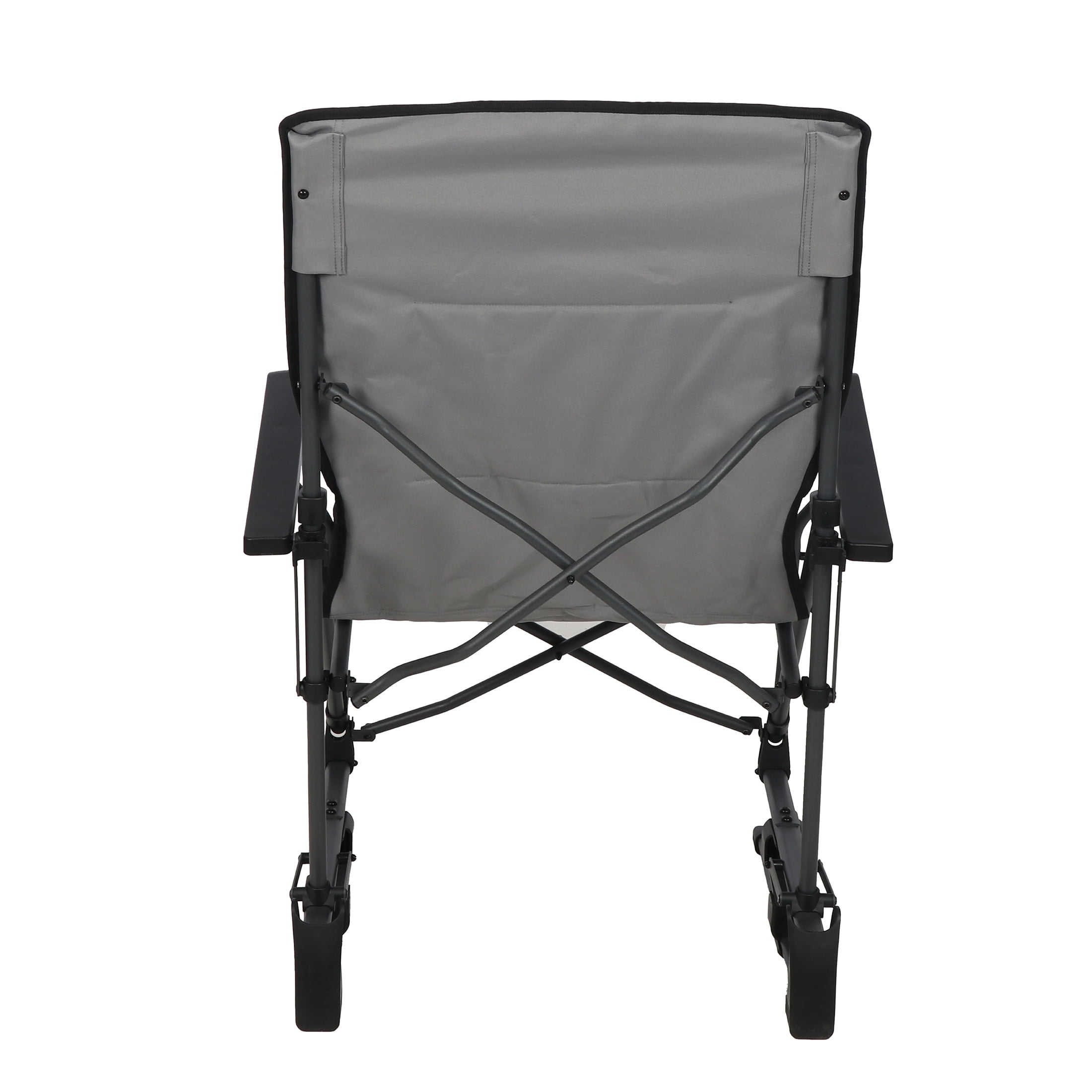 Chaise suspendue Ozark Trail Quad Bounce, mouvement de balancement, gris, tissu en polyester