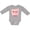 AC-Heather Grey, variant on Kawaii I Love Pigs Boys or Girls Long Sleeve Baby Bodysuit