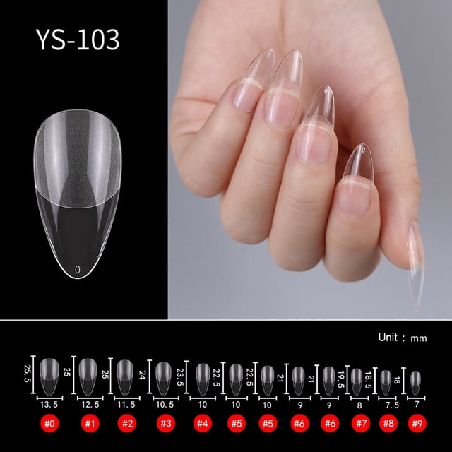 504 Pcs Embouts d'Ongles Extension Rapide à Presser Faux Ongles Embouts Manucure Art des Ongles Manucure