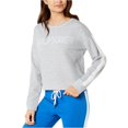 thumbnail image 1 of Tommy Hilfiger Womens Embroidered Logo Sweatshirt, Grey, X-Small, 1 of 1