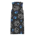 thumbnail image 3 of dog paw print Spring Summer Dresses for Women Fashion T-shirt Dress Casual Sleeveless Loose Sundress with Pockets, 3 of 5