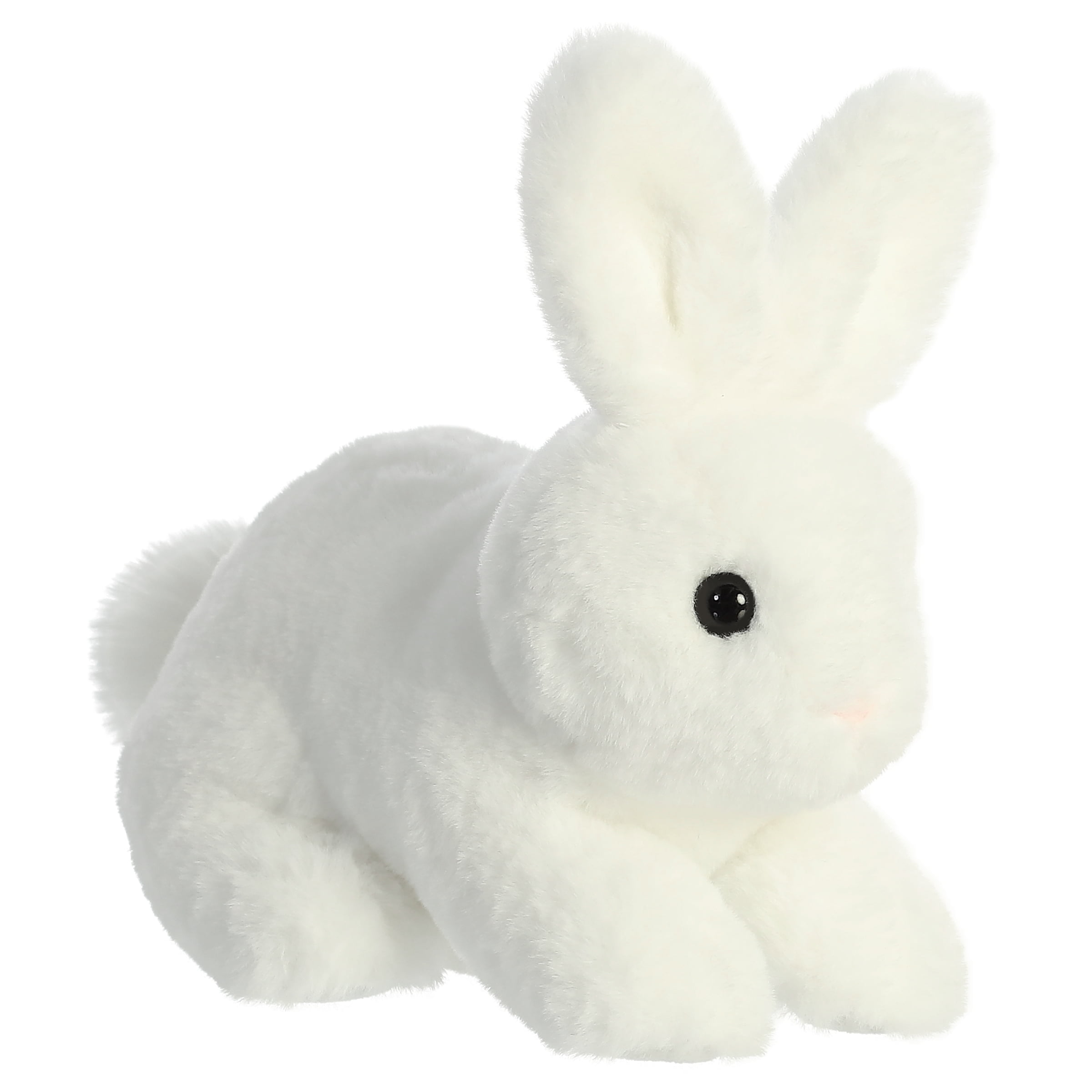 Easter White Bunny Rabbit Plush Stuffed Animal Toy Walmart Pink Mini 272136L NWT 