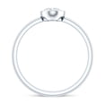 thumbnail image 2 of Lab Created Diamond Solitaire Ring - 1 Carat - Oval Engagement Ring - EF-VS Grade, 925 Sterling Silver, US 4.00, 2 of 8