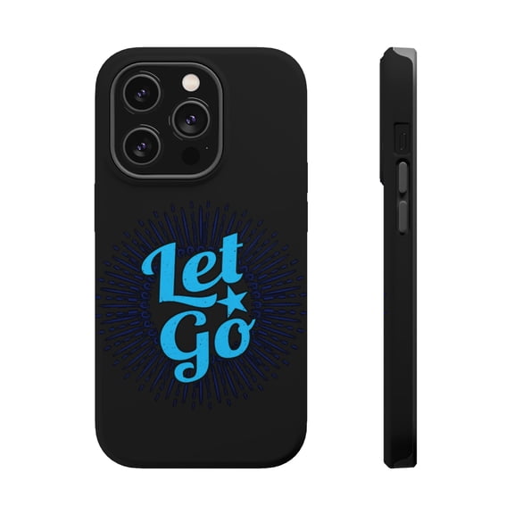 DistinctInk Tough Case for Apple iPhone 15 PRO (6.1" Screen), Compatible with MagSafe Charging - Let Go