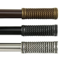 13/16 inch Weaver Curtain Rod 28-48" - Cocoa