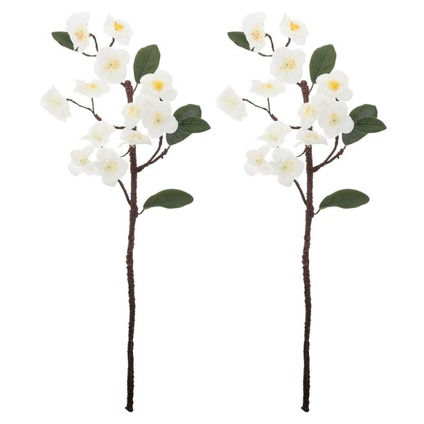 2 piezas de decoración floral de simulación, ramos de flores, ramas de flores artificiales