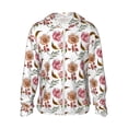 thumbnail image 2 of Lsque Rose Flowers UPF 50+ Lightweight Sun Protection Men's Women's Long Sleeve Shirt, Hoodie Performance -Large, 2 of 9