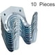 thumbnail image 2 of Juego de ganchos para colgar herramientas, paquete de 10, soporte de gancho de almacenamiento de herramientas Dual para montaje en pared para cobertizo de garaje, soporte colgante para herramientas, 2 of 5