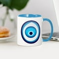 thumbnail image 4 of CafePress - Blue Evil Eye Mugs - 11 oz Ceramic Mug - Novelty Coffee Tea Cup, 4 of 6