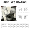 thumbnail image 5 of SHANXI Valentines Day Red Check Black Throw Pillows Black White Pillowcases Wedding Valentines Decorations 12x12in, 5 of 5
