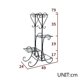 thumbnail image 2 of Estante for macetas de hierro for interiores, soporte alto for plantas, soporte de exhibición for macetas de Metal, estante for jardín al aire libre, 4 niveles, 2 of 6