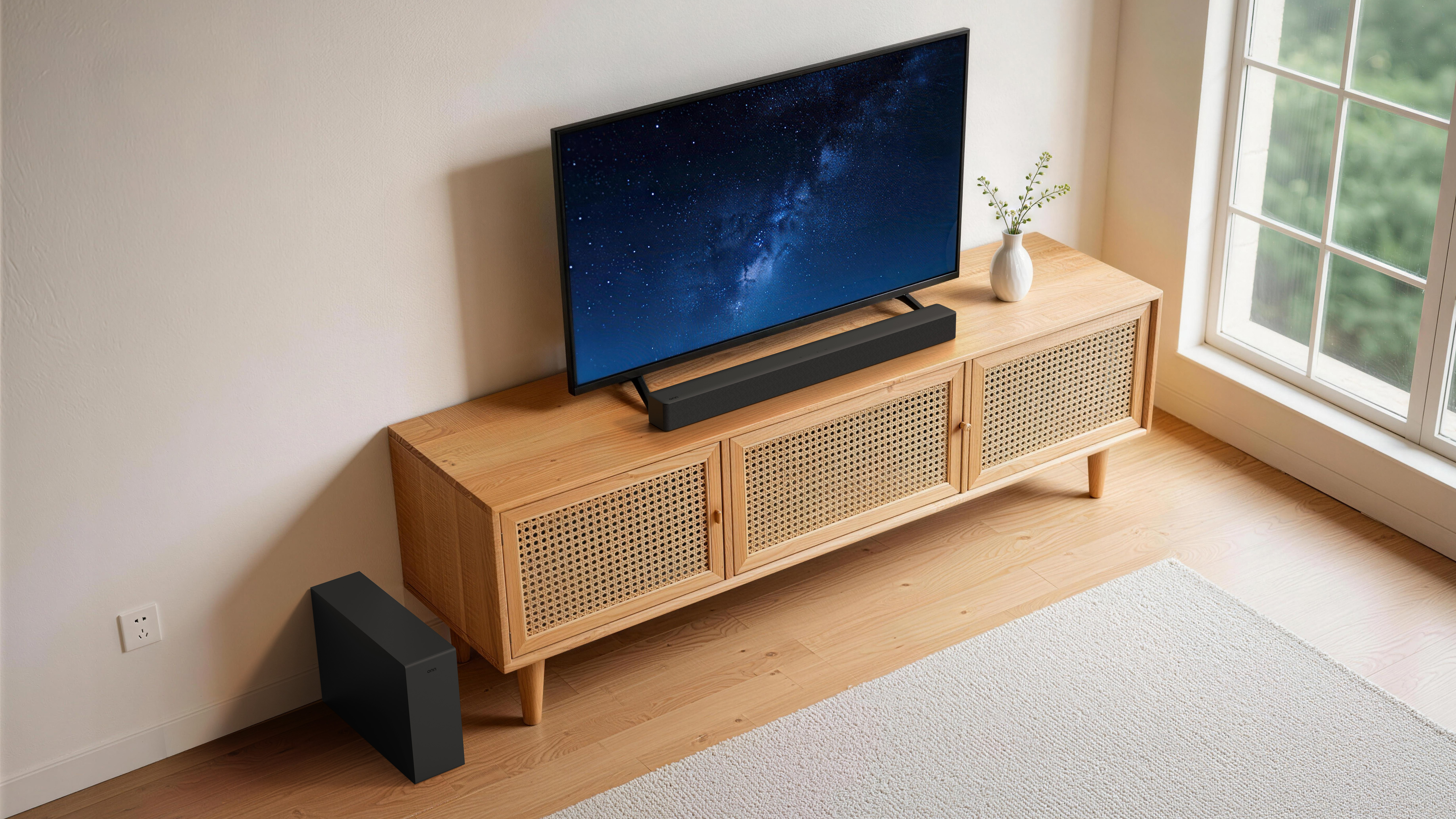 ONN Barra de sonido inalámbrica 2.1 7