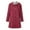 Wine, variant on IROINNID Women's Overcoat Long Sleeve Gradient Hoodie Outwear, Loose Trench Coat Mid-Length Belt Less Coat with Pocket Coat