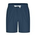 thumbnail image 3 of Mgmyaa Men's Casual Shorts Drawstring Elastic Waist Solid Sport Short Pants with Pockets, 3 of 5