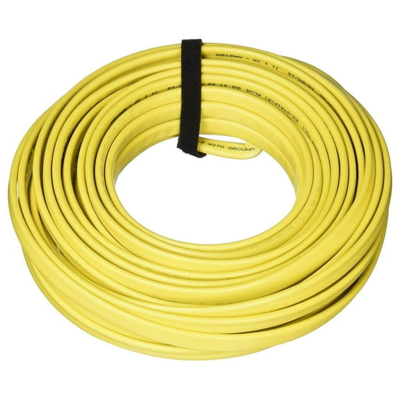 147-1603BR 50-Feet 12/3 NM-B Solid with Ground Wire, Yellow