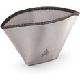 thumbnail image 2 of VSSL Nest Filtre à Café en Maille d'Acier Inoxydable Réutilisable #1, Transportable et Compact, Parfait pour le Camping, la Randonnée, l'Aventure, le Voyage, Écologique, Compatible avec Tout Système à Cône pour Infusion Manuelle, Lot de 1, 2 of 5