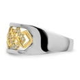 thumbnail image 3 of Auriga Fine Jewelry 14K Two-tone Gold Polished Fancy Squares Diamond Ring for Women Size 7, 3 of 6