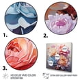 thumbnail image 3 of Designart "Colorful Succulent love expression II" Floral Floater Framed Canvas Art Print, 3 of 7