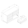 thumbnail image 2 of South Shore August, Contemporary Dresser,  Beige, 2 of 11