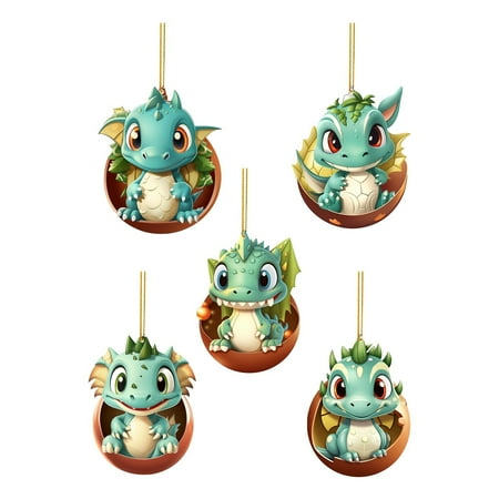 

Jungdeepe 2D Acrylic Christmas Dragon Baby Wire Garland Christmas Winter Decorative Garland Winter Christmas Hanging Snowflake Decorations Winter Candle Rings for Chandelier Window Wreath with Cotton