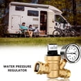thumbnail image 2 of Amdohai Régulateur de Pression d'Eau en Laiton Sans Plomb Régulateur de Pression d'Eau Réglable avec Manomètre 0-160PSI et Filtre d'Entrée pour Remorque de Voyage RV, 2 of 8