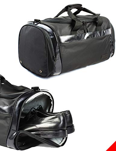 stylish gym bag with shoe compartment