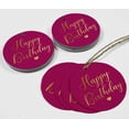 thumbnail image 4 of Inkdotpot Pack Of 100 Happy Birthday Favor Paper Tags Craft Real Gold Foil Hang Tags, 4 of 6