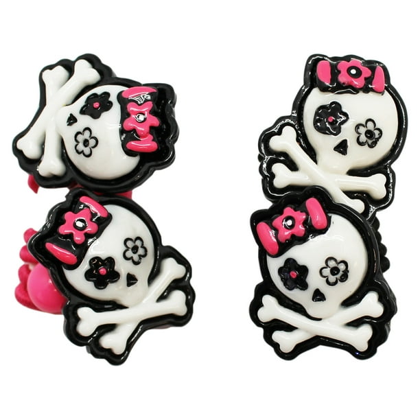 Skull & Crossbones Ball Hair Ties (Four Pack) Skull & Crossbones Ball Hair Ties (Four Pack)