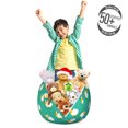 thumbnail image 3 of Cartoon Storage Toy Bag Chair, Sheep Bedtime Theme Lamp Sleep Well Concept Pattern, Stuffed Animal Organizer Washable Bag, Large Size, Sea Green Orange White, by Ambesonne, 3 of 3