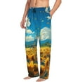 thumbnail image 6 of Honiee Field Bicycle Young Sunflower for men - a sleek fusion of Straight Pajama Pants, versatile Lounge Pants, and cozy Sleepwear, all rolled into one-Medium, 6 of 6