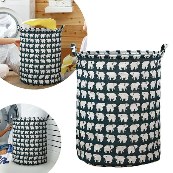 Cesto para la ropa sucia con diseño estampado, sin tapa, grande, con parte superior abierta, elegante y transpirable, para el dormitorio o el cuarto de baño, diseño sencillo y duradero.