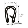 thumbnail image 4 of Edge Trim Black Small, 1/8" Fits Edge, PVC Plastic Edge Trim U Shape Black Large Edge Protector (60 Feet), 4 of 4