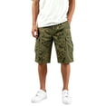 thumbnail image 2 of OIOLOYJM Mens Camo Cargo Shorts Elastic Waist Drawstring Relaxed Fit Casual Outdoor Gym Shorts Fashion Hiking Outfits with Multi Pockets Green 4XL, 2 of 7