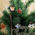 thumbnail image 4 of Colgantes de madera para árbol de Navidad, colgantes tradicionales hechos a mano para árbol de Navidad en miniatura para decoración navideña, 4 of 4
