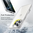thumbnail image 4 of JETech Case for iPhone 16 Pro Max 6.9-Inch, Shockproof Phone Bumper Cover, Solid Color Matte TPU Frame, Anti-Scratch Clear Back (White), 4 of 6
