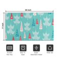 thumbnail image 5 of Turquoise Christmas Tree Pattern Door Rugs,Washable Non Slip Door Mats Indoor,Decorative Door Mats,Entry Mat Indoor for Entrance,Bedroom,Kitchen,Bathroom,17"x30", 5 of 6