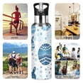 thumbnail image 5 of Easter Eggs Boho Sports Water Bottle with Straw Lid Insulated Stainless Steel Leak Proof BPA Free Thermal Mug with Handle for Gym Yoga Cycling Camping, 5 of 8