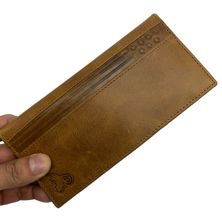 Leather Wallet for Men, BROWN NAPPA, Travel Accessories