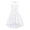 White, variant on uikmnh Girls Sleeveless Satin Party Gown Mesh Bow Belt Formal Dress Size:7-8 Years
