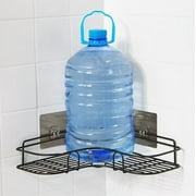 Costyle Corner Shelves - Wall Mounted Kitchen Bathroom Organizer Storage Holder Rack, Black