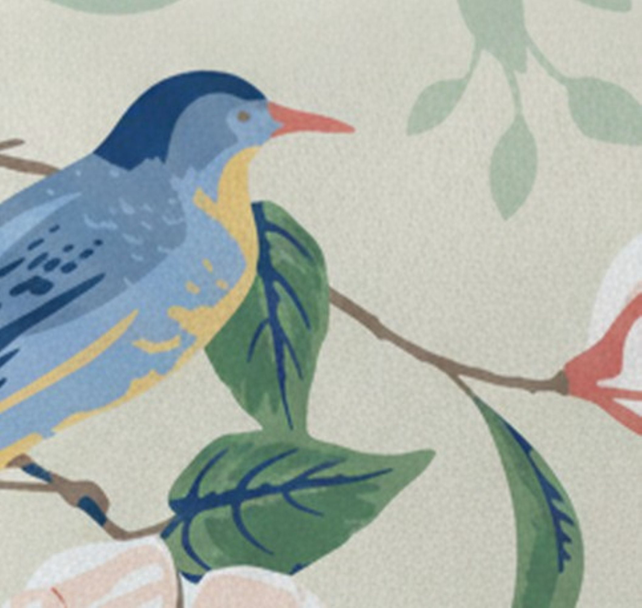 Mainstays 16 in x 16 in Blue Bird Outdoor Pillow, Multi-color