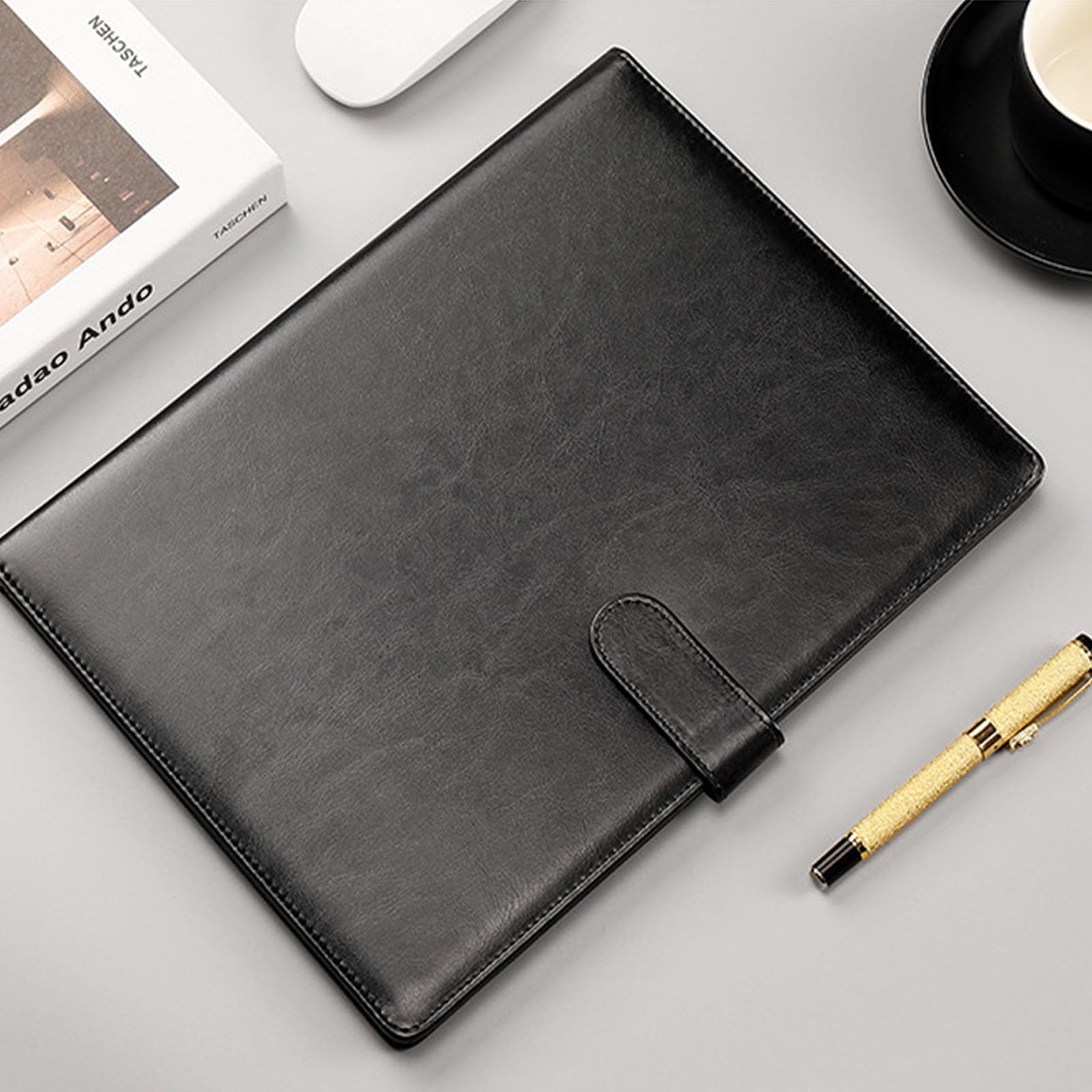 Multifuntional Clipboard with Integrated Storage for Pen and Cards Suitable for Meetings and Daily Office Tasks