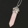 thumbnail image 1 of Natural Stones Healing Point Pendants Necklaces Leaf Jewelry, 1 of 6