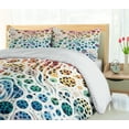 thumbnail image 5 of Ambesonne Leopard Print Duvet Cover Set, Colorful Spotted Dots, Calking, White Multicolor, 5 of 6