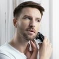 thumbnail image 2 of Men's Electric Shaver - MAX-T Corded and Cordless Rechargeable 3D Rotary Shaver Razor for Men with Pop-up Sideburn Trimmer Wet and Dry with Wall Adapter 100-240V, 2 of 6