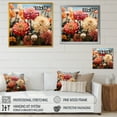 thumbnail image 4 of Designart "Curvaceous Zinnias I" Zinnias Floater Framed Wall Art Prints, 4 of 5